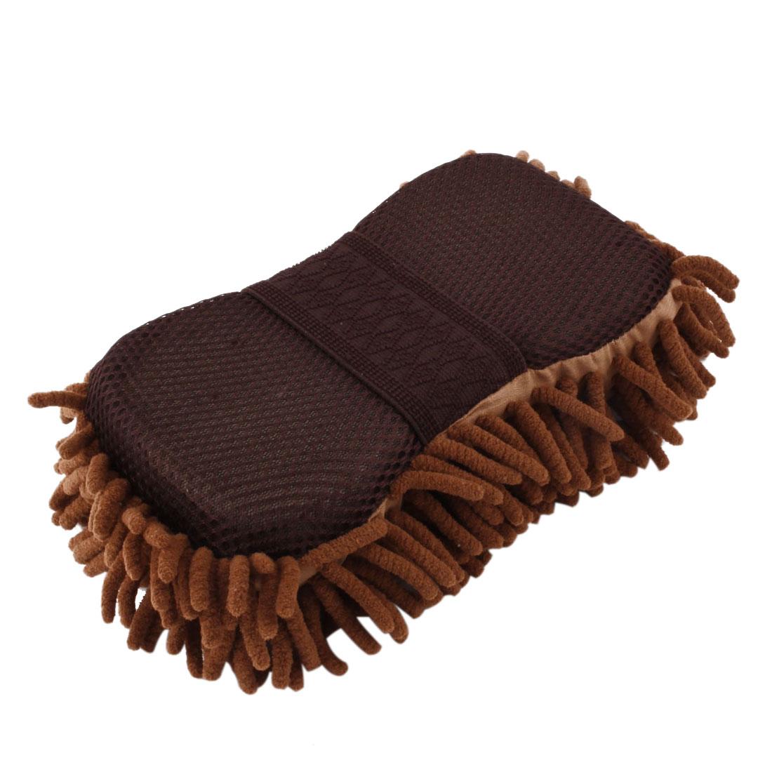 Microfiber Warp Cleaning Cloth Chenille Brush - Coffee