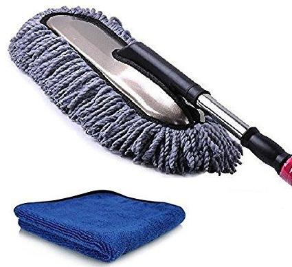 Car Cleaning Microfiber Duster+ Microfiber Towel Combo