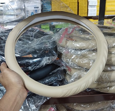 Car steering wheel Cover-Cream