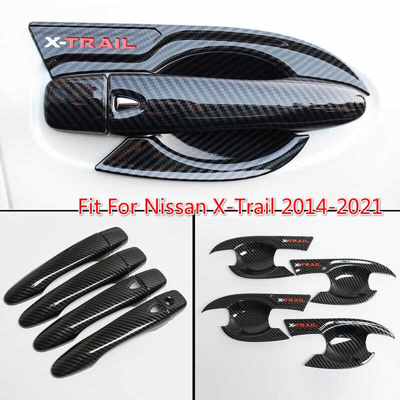 Carbon Fiber Door Handle & Door Bowl Set For Nissan X-Trail 2014-2021