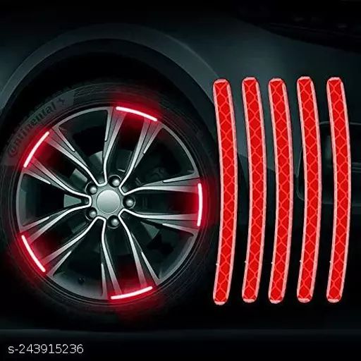 20pcs 3D Reflective Wheel Tire Rim Stripe Sticker