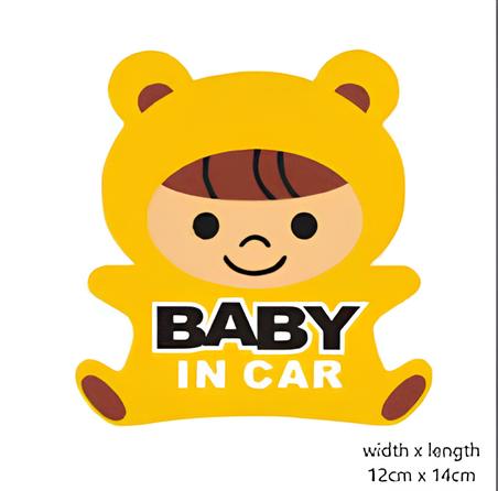 Baby in car sticker