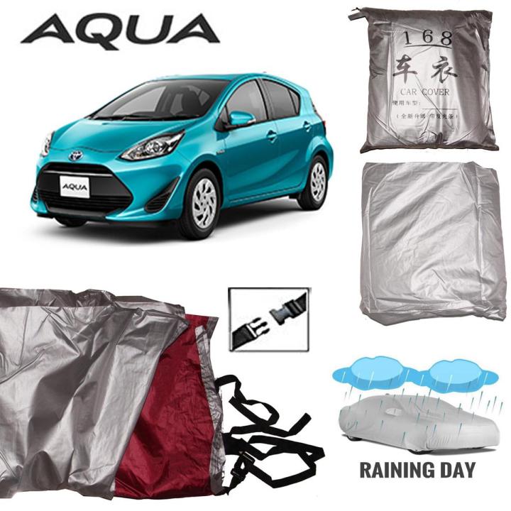 Car Body Cover for Toyota Aqua Silver Color