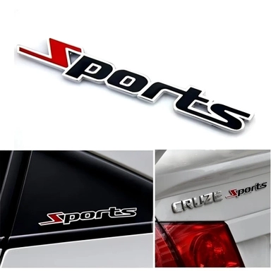 Sports Stylish Car Metal Emblem Sticker – Premium Look and Gloss Finish