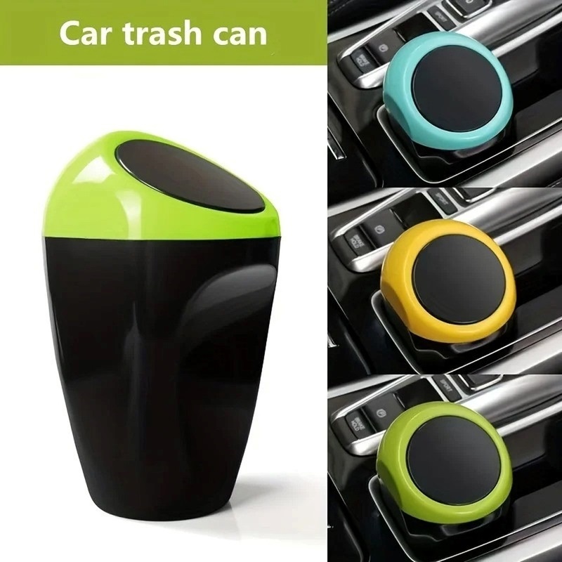 Mini Car Trash Bin | Plastic Garbage Bin Container for Waste Storage