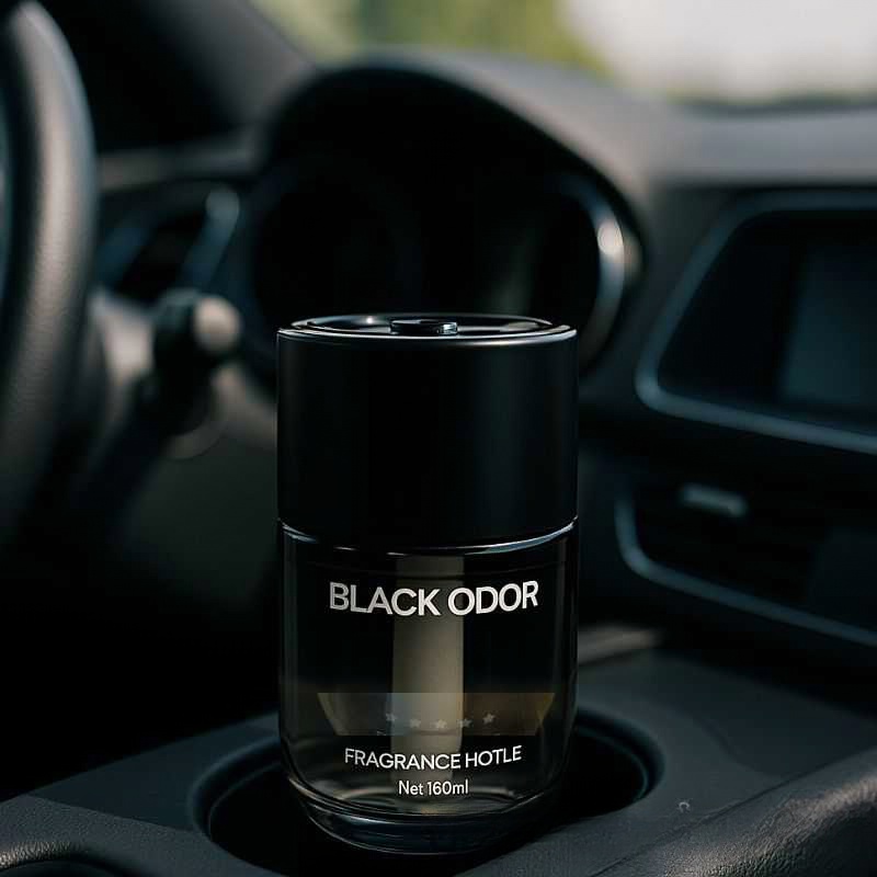 Black Odor Scent- 160-ML Luxurious Five-Star Hotel Fragrance for Car, Home & Office