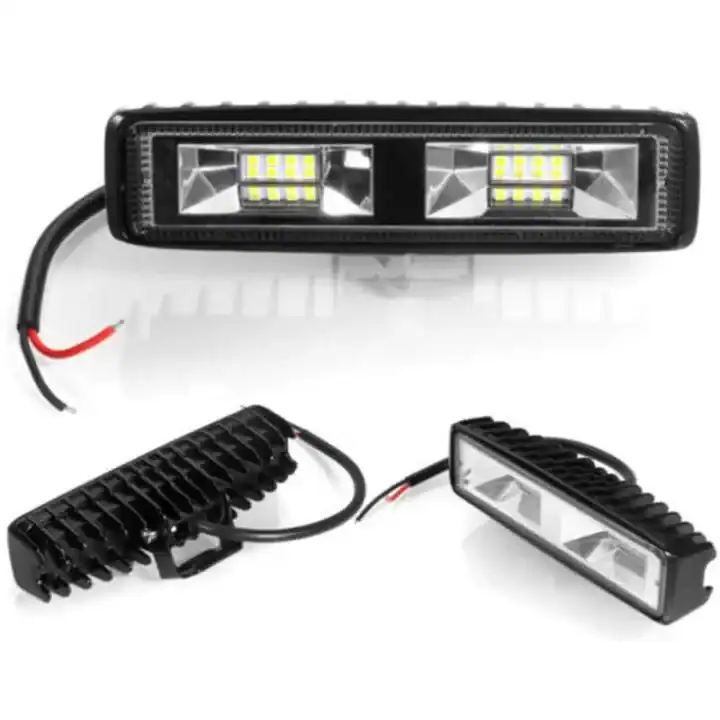 2pcs LED Light Bar Universal Fog Light 18/48W 12V 16LED Car Work Bar Beam Lamp