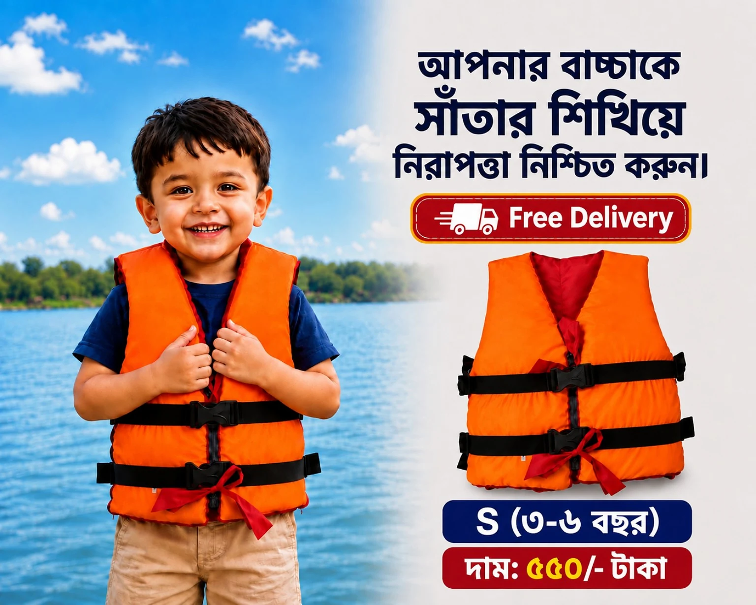 Kids Swimming Jacket- Premium Quality