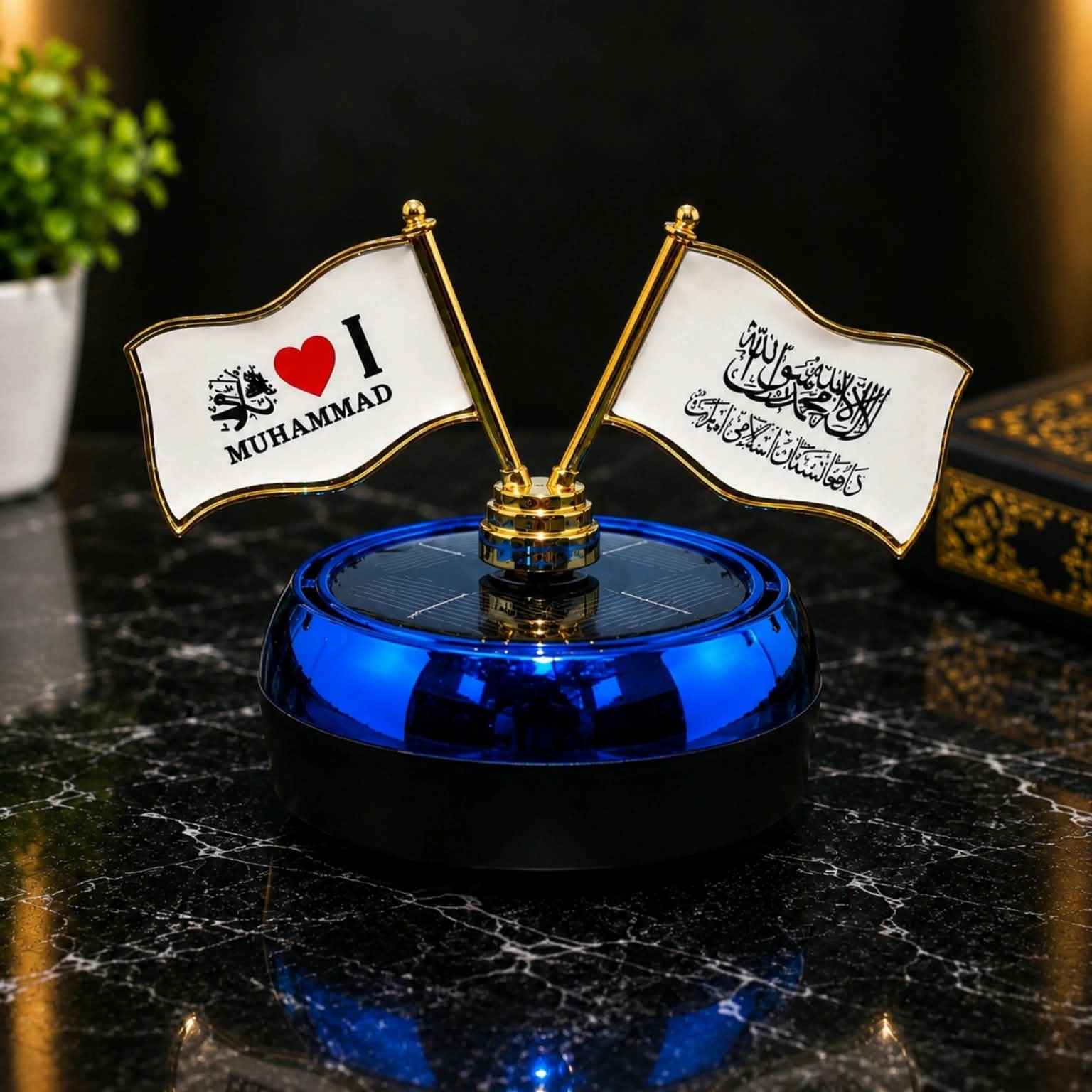 Solar power Islamic showpiece